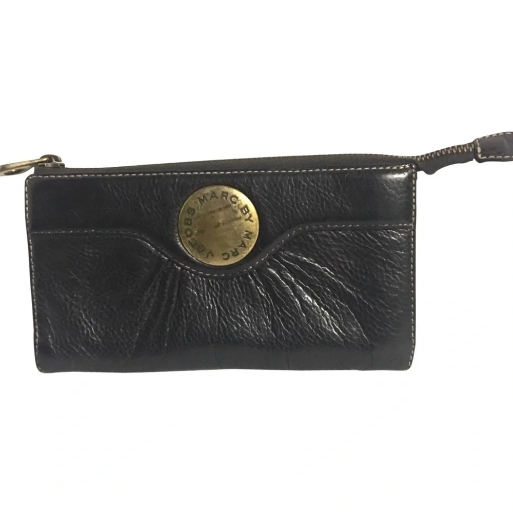 Marc by Marc Jacobs brown Leather Wristlet